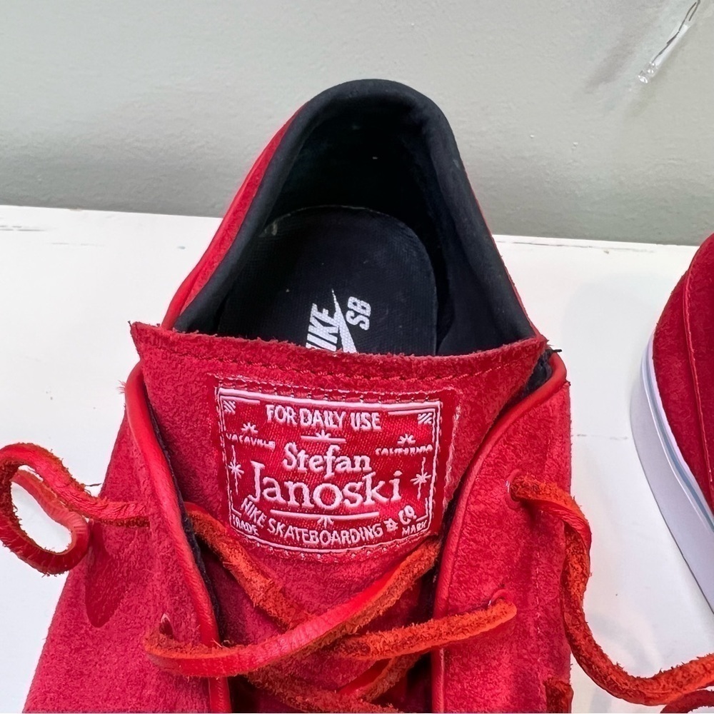 Nike SB Nike Zoom Stefan Janoski SB Sport Red/Sport
Red Blue Chill Skate Shoes. - Picture 7 of 10